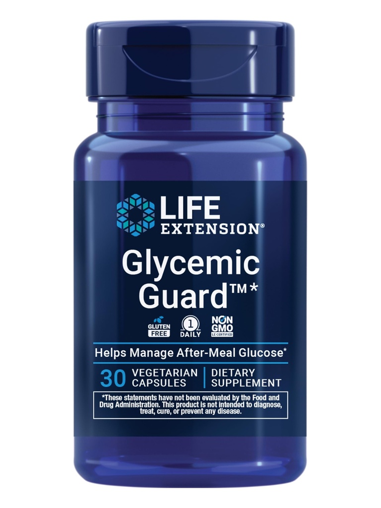 Life Extension Glycemic GuardTM, Clove Extract, Maqui Berry (Aristotelia chilensis), hilft bereits gesunden glykämischen Gleichgewicht, Vegetarisch, Glutenfrei, 1-Daily, Non-GMO, 30 Kapseln