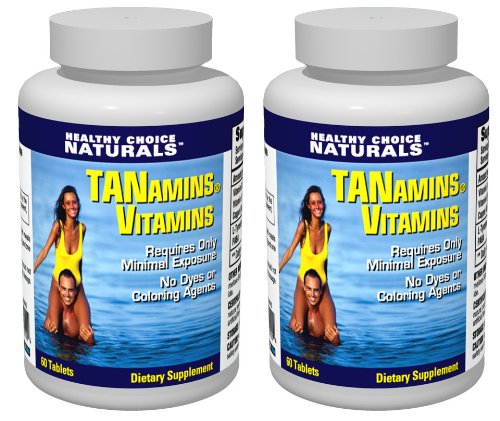 Tanamins Tanning Vitamin-Get a Darker Tan Naturalmente (2 bottiglie / 120 Conte)