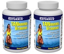 Tanamins Tanning Vitamin-Get a Darker Tan Naturalmente (2 bottiglie / 120 Conte)