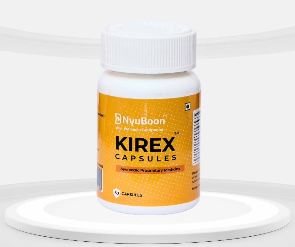 KIREX - Ayurvedic Kidney Support Supplement | Enhances Detox & Hydration | Supports Urinary Health & Natural Filtration | 60 Capsules