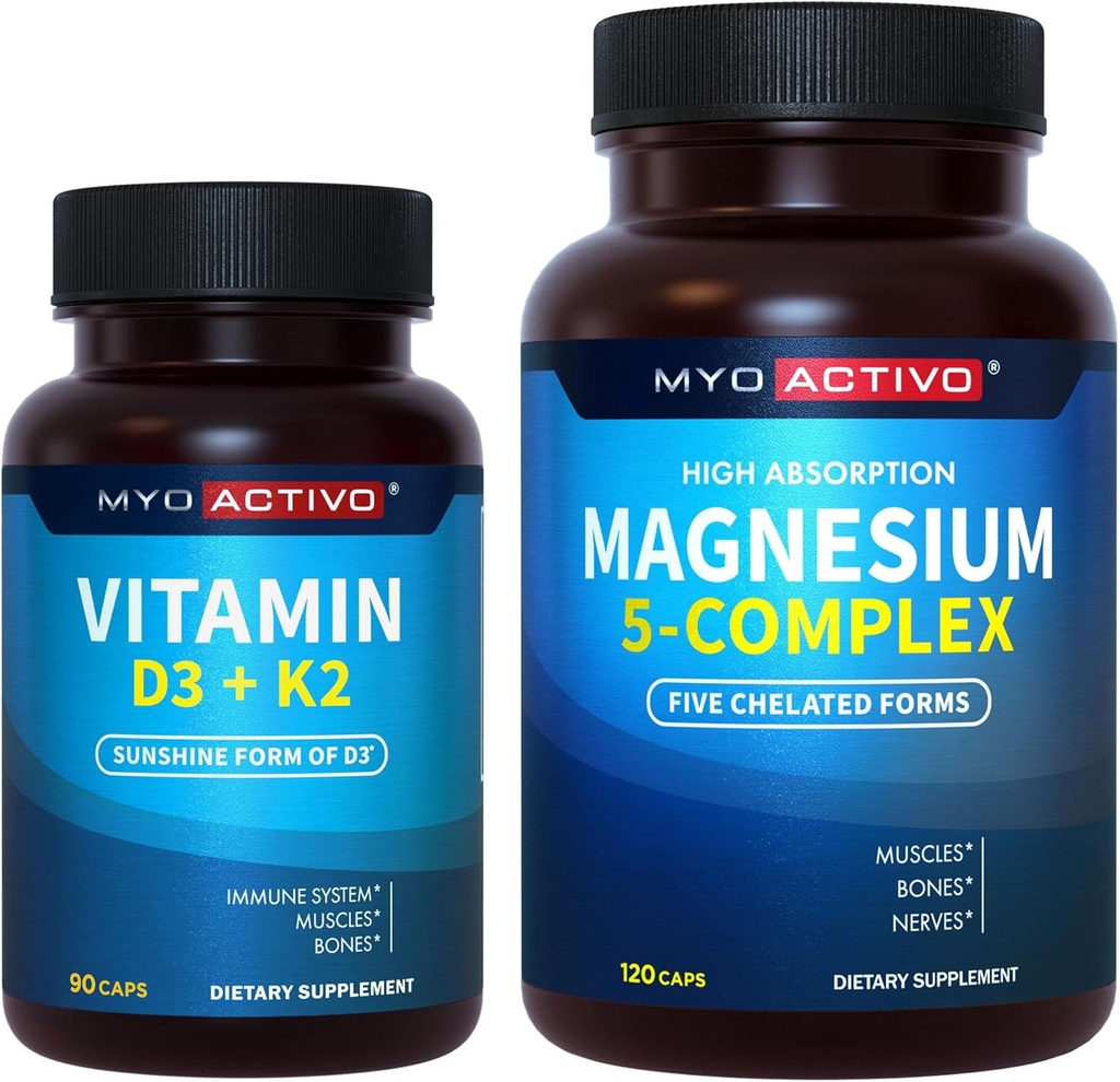 Magnesiumkomplex 5-in-1 und Vitamin D3 K2