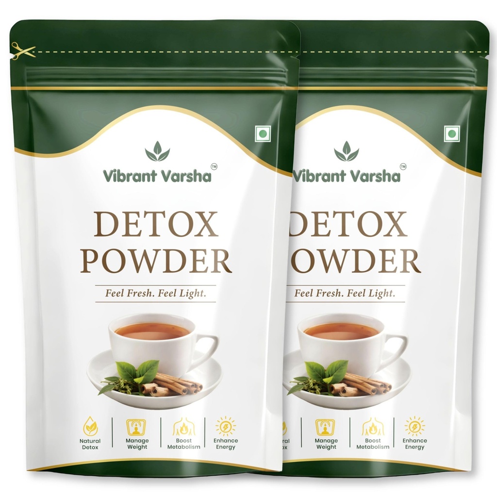Premium Detox Powder for Digestion & Gut Health | Helps Relieve Bloating, Acidity & Constipation | Boosts Metabolism | 100% Natural | 100 Gram x 2