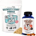 Legendairy Milk Sunflower Lecithin + Brewer's Yeast Powder - Schnürungsergänzung zur Erhöhung der Brustmilchversorgung und Unterstützung Clogged Milk Ducts