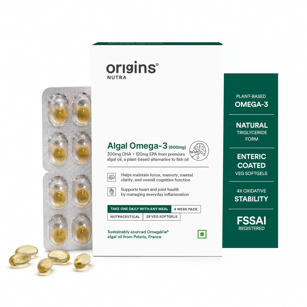 Origins Nutra Algal Omega-3 with OmegaVie® Polaris | Sourced from France