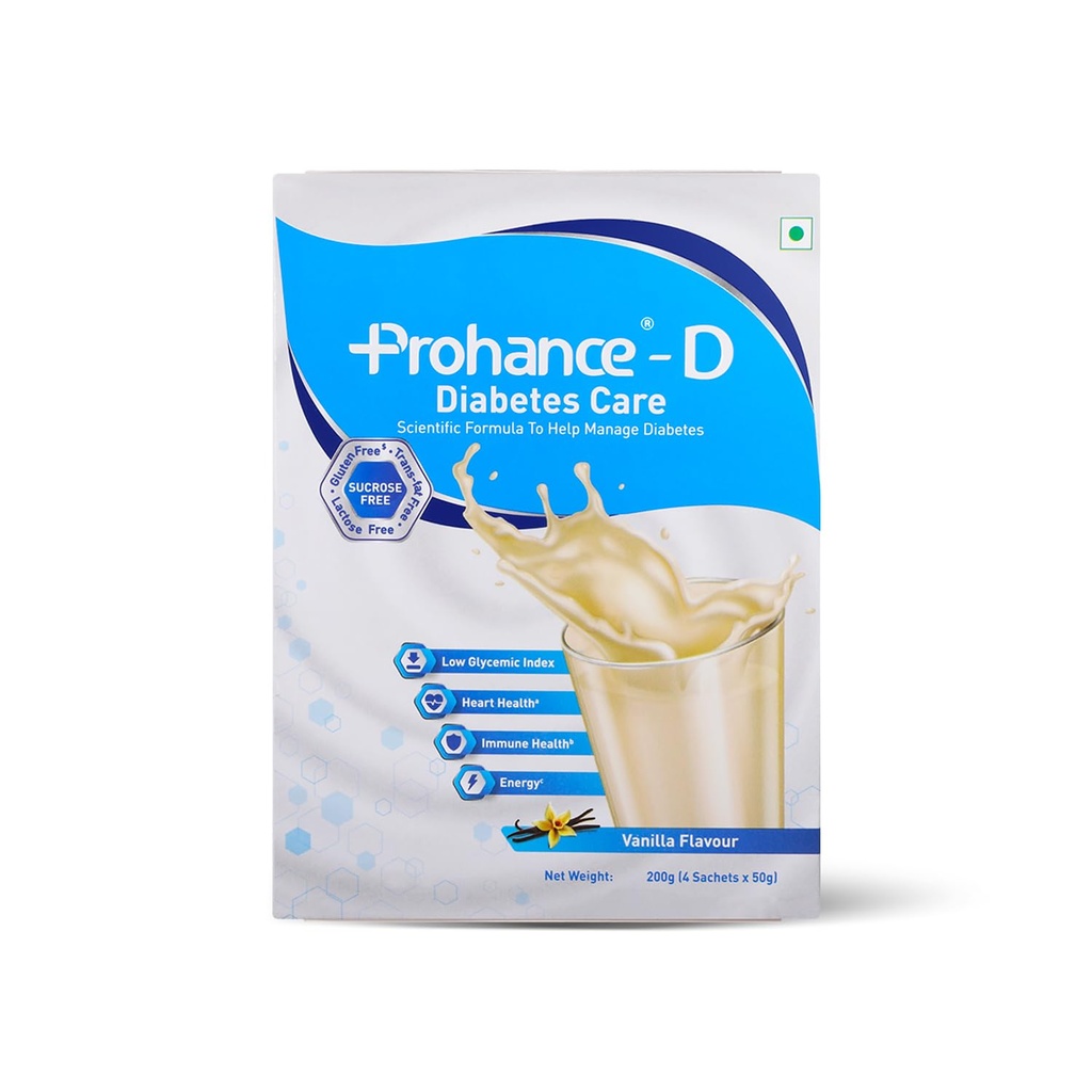 Prohance D Dietary Supplement for Diabetes Management Vanilla, 200 g