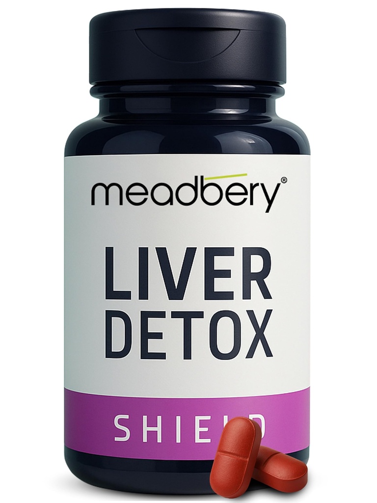 Meadbery Liver Detox Milk Thistle Extract Detox Supplement For Men And Women With 600Mg Of Silybum Marianum For Healthy Liver Helps in Cleanse Liver Natural Fatty Liver Care 30 Vegetarian Tablets