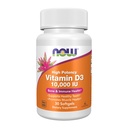 NOW Integratori alimentari, Vitamina D-3 10.000 UI, Alta Potenza, Supporto strutturale*, 30 Softgels