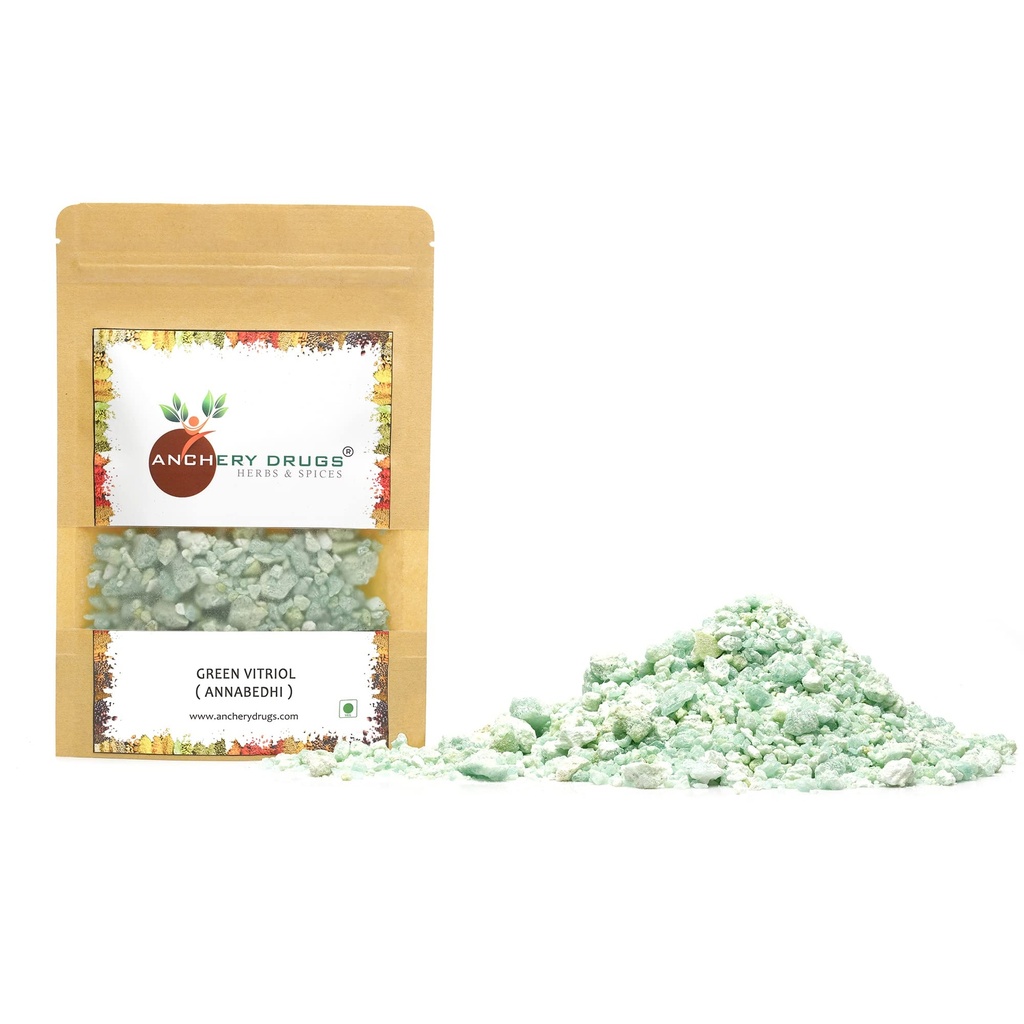 Annabedi, Kasheesh Hara, Kasis, Hirakasis, Green Vitriol, Iron vitriol, Ferrous Sulfate, Iron(II) sulfate, Sulphate (100g)