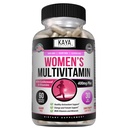 Kaya Naturals Multivitamines pour femmes, antioxydants en santé globale et immunosupport, vitamines A, D, C, E, biotine, acide folique, et multi-minéraux, énergie et métabolisme Supplément de vitamine 60 Compte