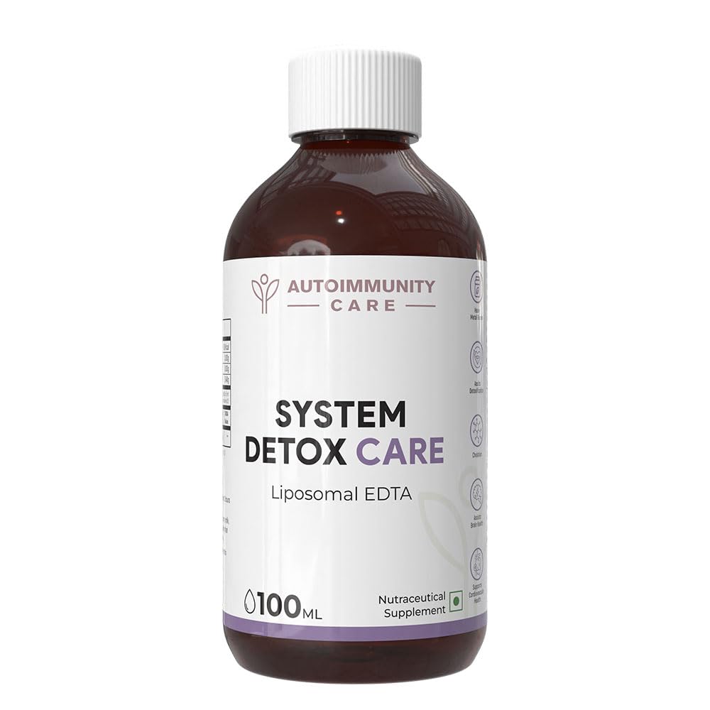 Autoimmunity Care: System Detox Care - Liposomal EDTA with Optimal Cellular Access | Comprehensive Wellness - Detoxification, Mitochondrial Boost, and Brain & Cardiovascular Health | 100ML Oil