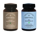 Earthful Plant-Based Multivitamin Combo for Men & Women 40+ | Daily Nutrition with B12, Iron, Calcium, D3 & Herbs | Bone, Energy & Immunity Support | 60 + 60 Vegetarian Capsules