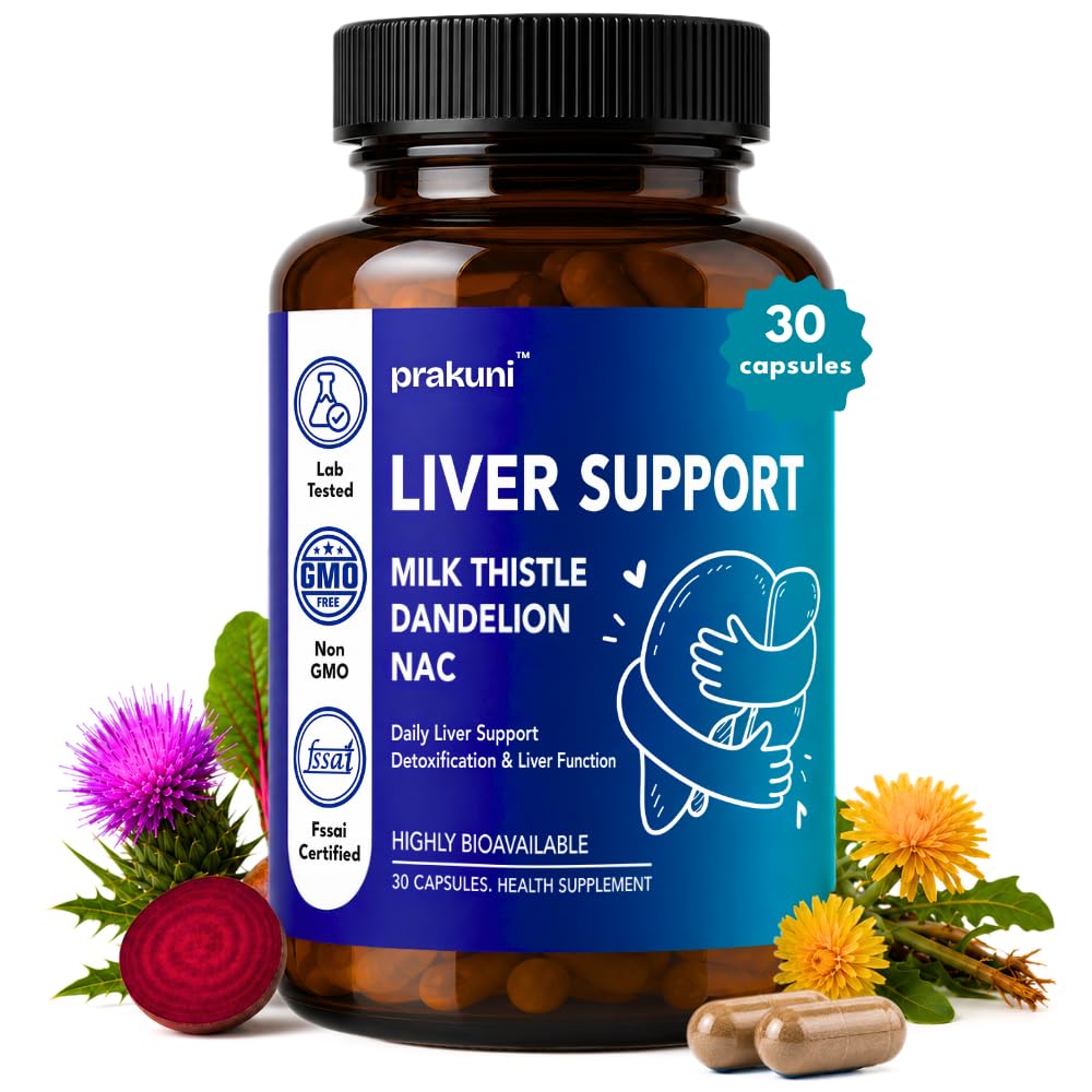 Liver Support Capsules for Adults | Liver Detox & Natural Liver Health Supplement | Supports Liver Function, Digestion, Metabolism & Antioxidant Protection | 30 Capsules