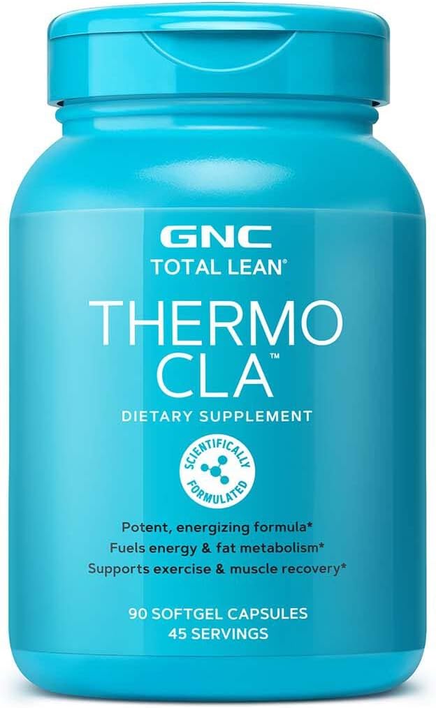 GNC Total Lean Thermo CLA | Fuels Energy and Fat Metabolism, unterstützt Übung und Muskelwiederherstellung | 90 Softgel Kapseln