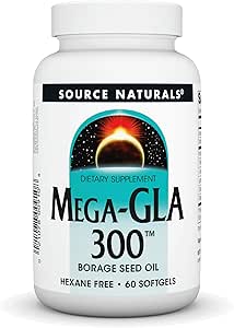 Quelle Naturals Mega-GLA 300 - Borage Seed Oil Das ist Hexane-Free - 30 Softgels
