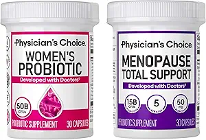 CHOIX du médecin Total Femmes Soutien à la ménopause - Femmes Probiotique + Ménopause Probiotique 30ct