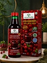ECO VEDA Cranberry Juice (500ml) -100% Pure No Added Sugar - Fresh Cranberries - Good for UTI Health