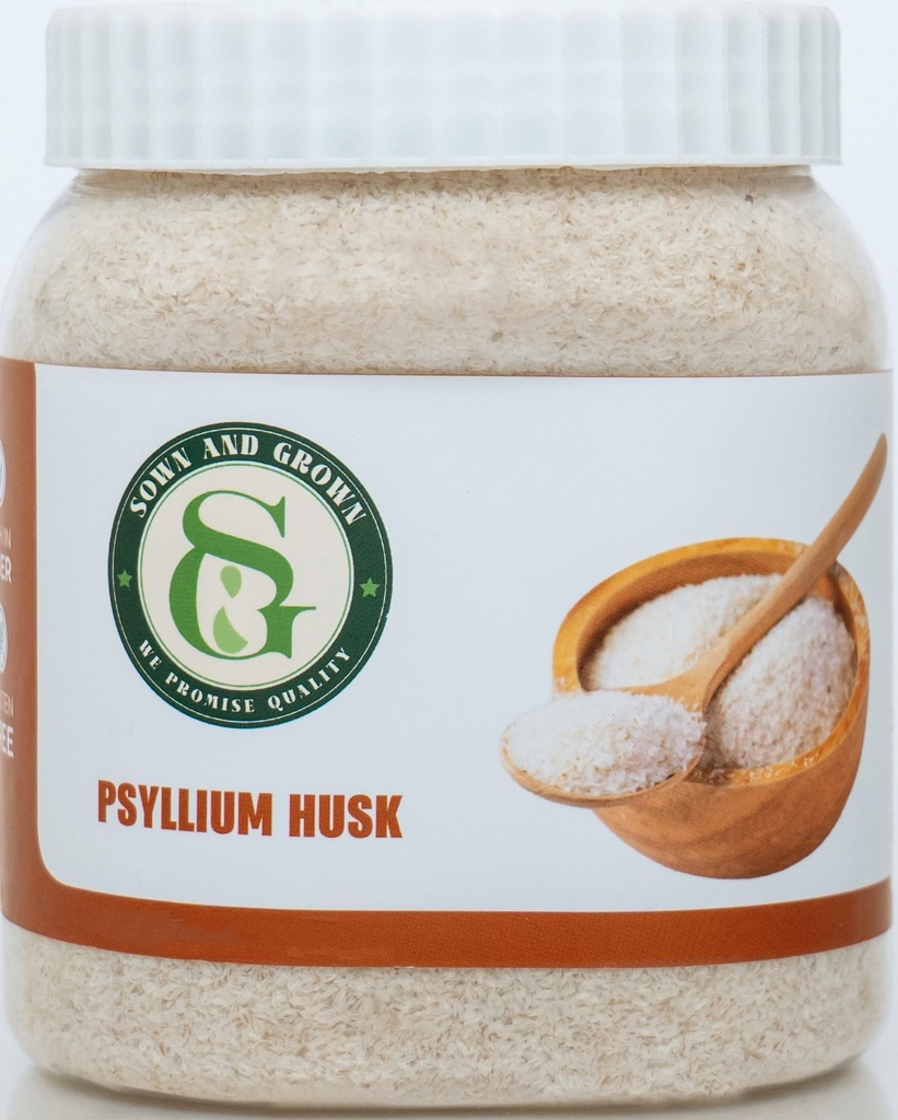 Sown and Grown Psyllium Husk | Isabgol | Rich Source Of Dietary Fibre, Gluten Free | Effectively Relieves Constipation | Supplement For Digestion (680g)