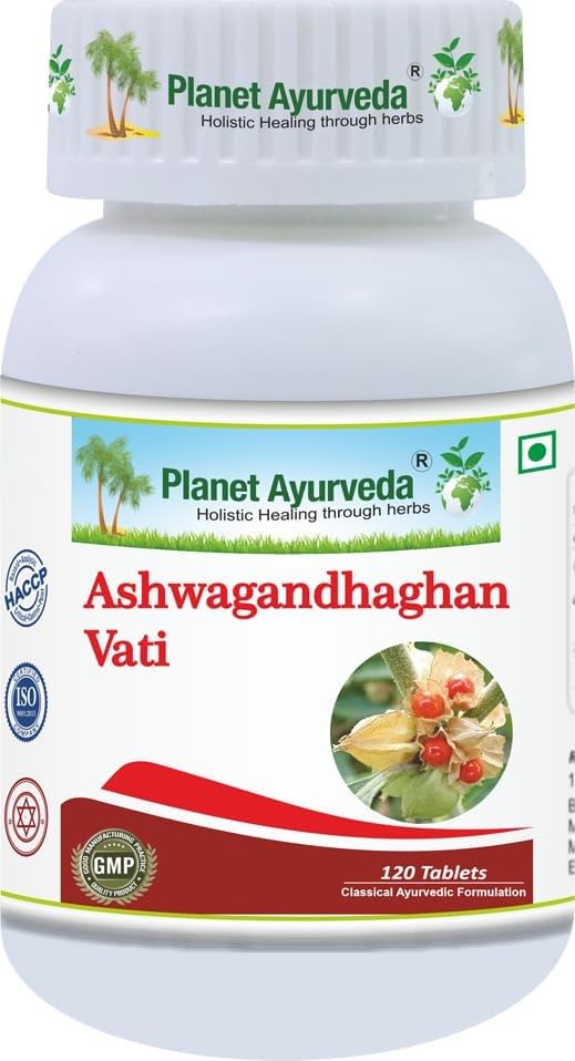 Planet Ayurveda Ashwagandha, 120 Tablets, "General Wellness Tablets", "Stress Relief"