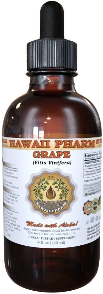 Estratto di liquido di uva (Vitis Vinifera) Integratore di vinazione di semi 4 oz
