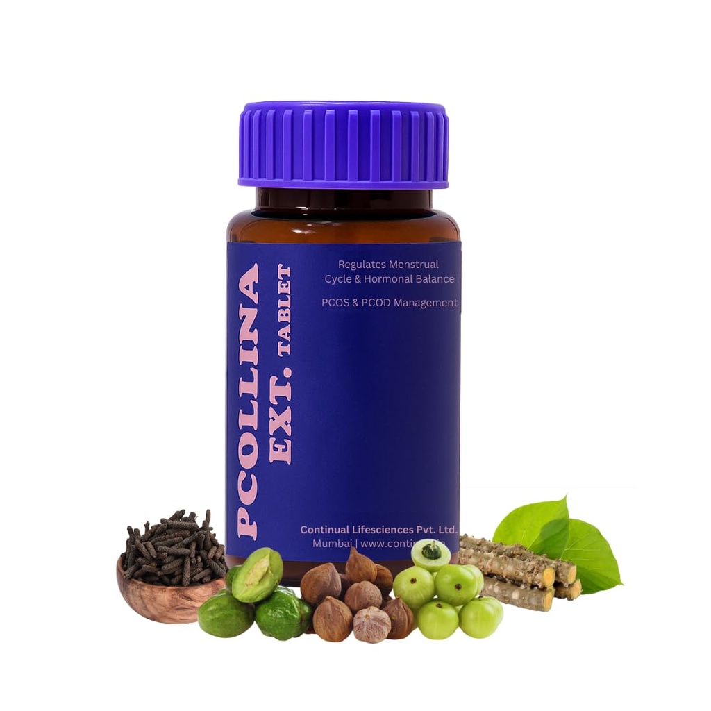 Pcollina Tablets | Herbal Supplement for Women’s Wellness | Supports Cycle Regularity, Hormonal Balance & Vitality | Ayurvedic Female Health Formula | 60 Tablets