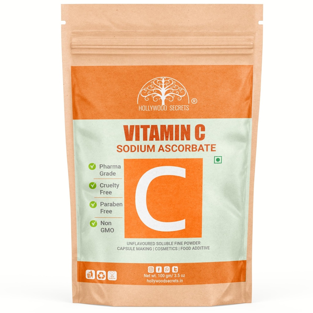 Sodium Ascorbate Pure Buffered Vitamin C Powder 100gm