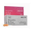 Briyomin B Plus: Raspberry Flavored Chewable Tablets-5 Mg Folic Acid&750 Mcg Vitamin B12 Supports Red Blood Cells,Dna Synthesis,And Nervous System Health (5X10 Tablet)