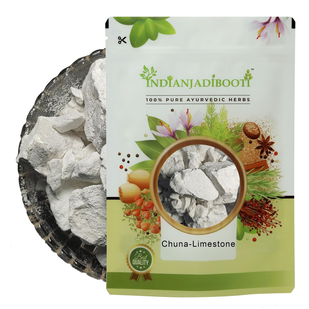 IndianJadiBooti Pure Edible Limestone Chuna 250g | Premium Food-Grade Calcium Source | Traditional Ayurvedic & Culinary Ingredient | 100% Natural Jadi Booti | FSSAI Licensed