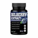 Bilberry Extract Capsules, Vision Health Support, 60 Count, High Potency Formula with Antioxidant Support