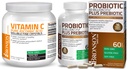 Bronson Probiotic 50 Billion CFU + Präbiotisch mit Apfel-Polyphenole & Ananas-Fruchtextrakt Vitamin C Pulver reine Ascorbinsäure löslich feine nicht GMO-Kristalle