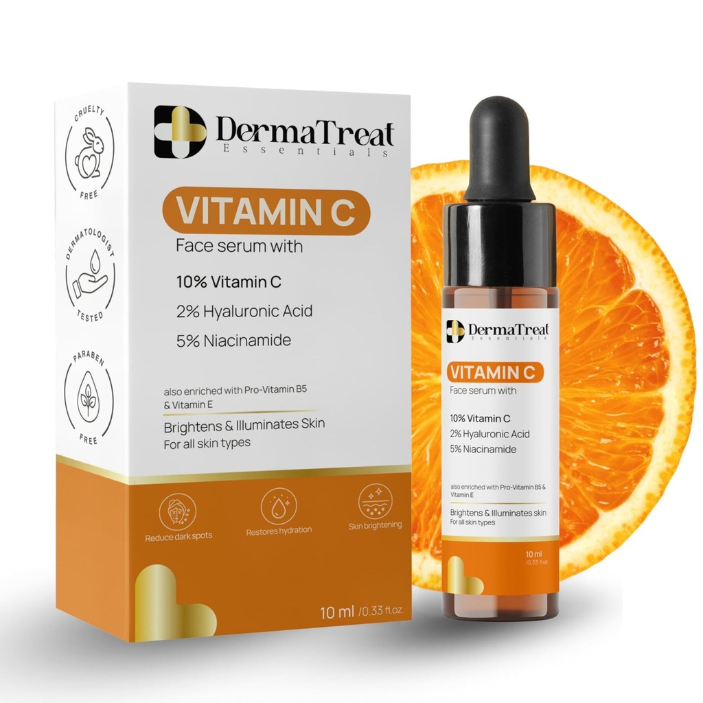 Vitamin C Face Serum 10ml with Niacinamide and Hyaluronic Acid (10ML)