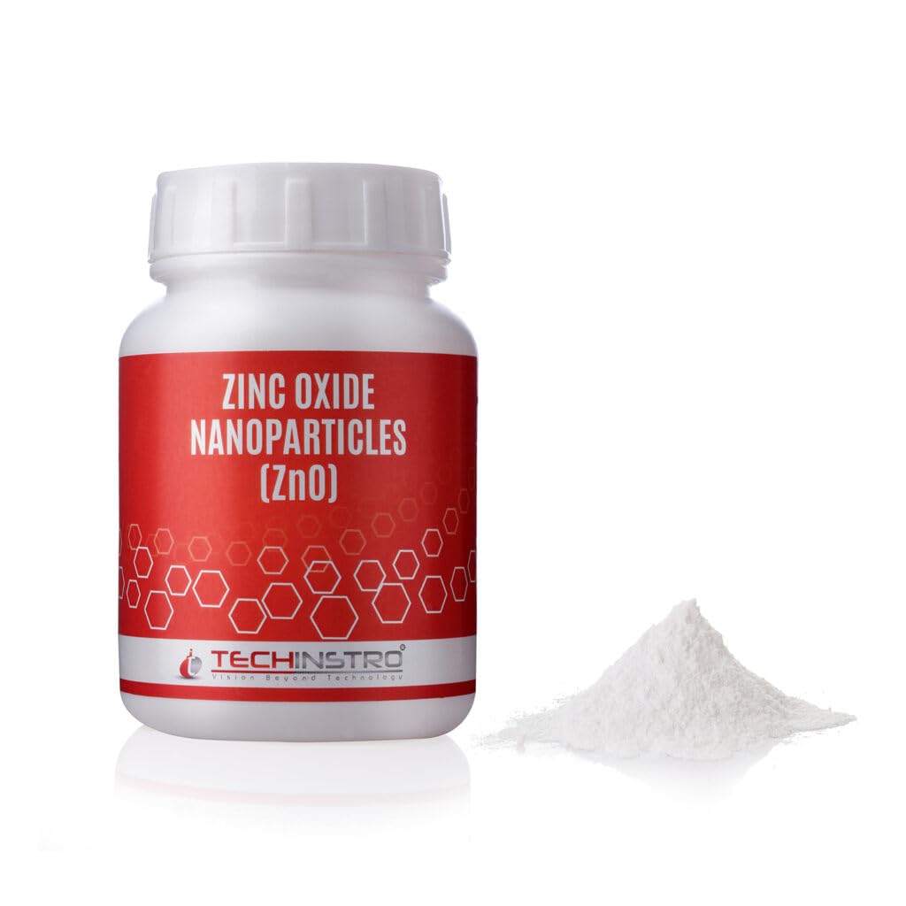 Zinc Oxide Nanoparticles (Melting point: 1975 °C or 3587 °F)(Boiling point: 2360 °C or 4280 °F)(Density: 5600 kg/m3 or 0.202 lb./in3)(Molar Mass: 81.40 g/mol)(Pack of 25 grams)