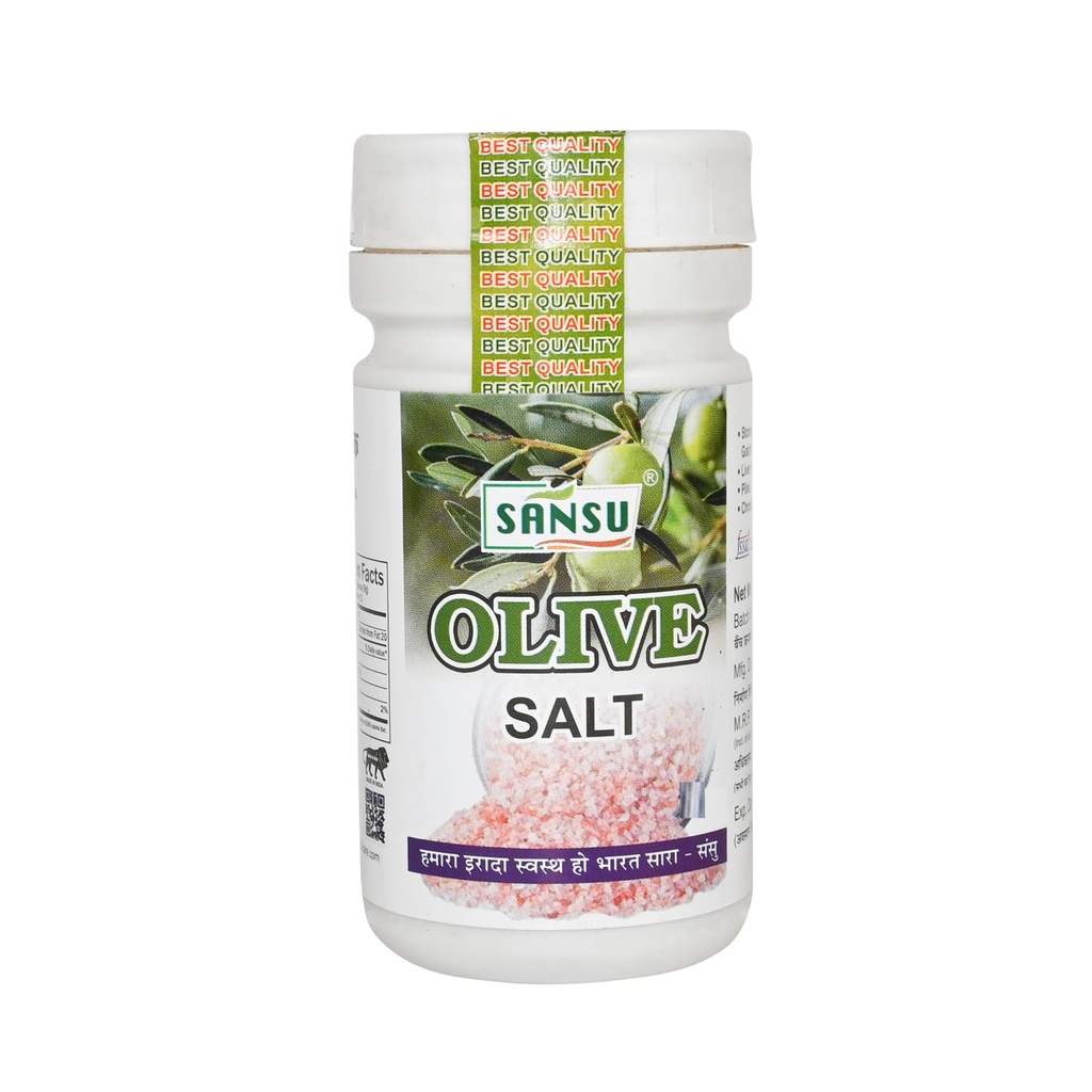 Sansu Organic Olive Salt 50g | Jaitoon Ka Namak | Zaitoon Salt | Ayurvedic | Pure & Natural.
