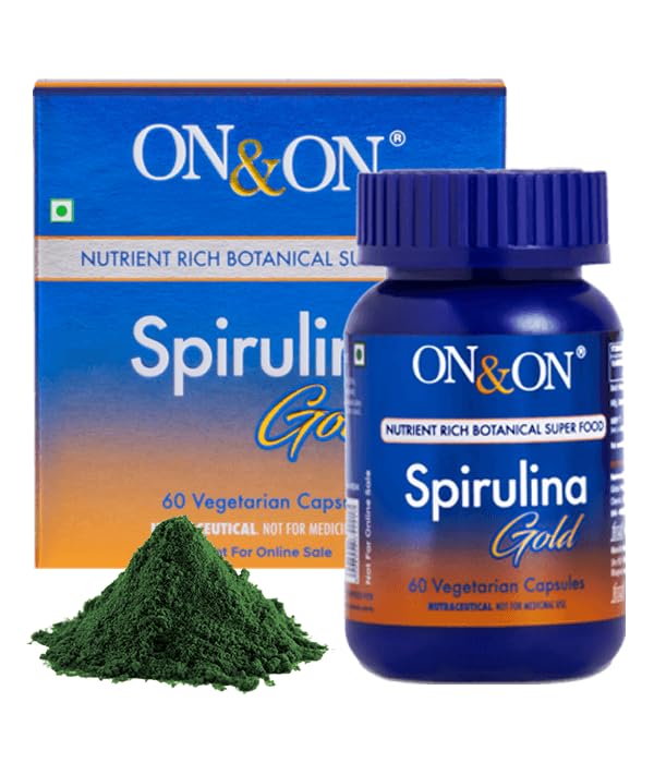 on and on spirulina gold 60 veg capsules