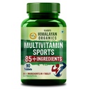 Vlado's Himalayan organics Multivitamin Sports with Vitamin B1,B2,B3,B5,B7,B9,B12,A,D3,K2,E And Calcium Magnesium Zinc with Iron, Copper, Selenium, Chromium, Zeaxanthin, Lutein, Brahmi, Ashwagandha, Ginkgo, L-carnitine, L-arginine, Gokhru and Spirulina with 60+ Nutrients | Good For Brain, Eye, Muscle & Joint Care - 90 Veg Tablets