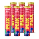 PLIX THE PLANT FIX Glowy Skin Bubbly Effervescent for Clear-Looking, Hydrated & Youthful Skin | 600mg Glutathione, Vitamin E & Hyaluronic Acid | No Maltodextrin | Watermelon Flavour | Pack of 6