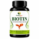 Biotin Capsules for Hair, Skin & Nails | Vitamin B7 Biotin Supplement | Biotin Capsule for Hair Growth Support | Easy Daily Wellness | 60 Veg Capsules