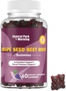 Gommies d'énergie de betteraves sucrières, oxyde nitrique et soutien de la pression artérielle, extrait de graines de raisin et gommes de racines de betteraves non OGM, arômes de raisins