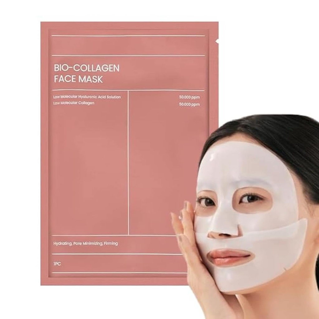 Bio-Collagen Deep Face Mask, Hydrating Overnight Treatment, Pore Minimising with Hyaluronic Acid