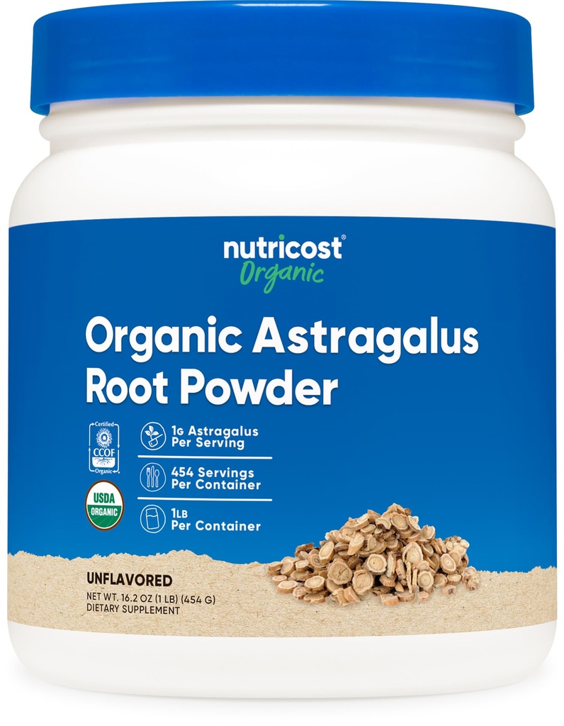 Polvere di radice di astragalo organico di Nutricost 1LB - senza glutine, non OGM, vegetariano