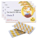 Cold Pressed Flaxseed Oil 1000mg Omega 3-6-9 Softgel Capsules for Men & Women | Plant-Based Essential Fatty Acids | Supports Heart, Brain & Joint Health | Vegetarian Omega Supplement | 30 Capsules