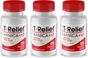 T-Relief Arnica +12 Natural Relieving Actives for Back Pain Joint Soreness Muscle Aches & Stiffness, Ganzkörper Fast Acting Relief für Frauen & Männer - 100 Tabletten (3 Pack)