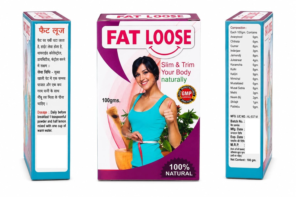 Ayurvedic Fat Loose Natural Ayurvedic Weight Loss Supplement 100g