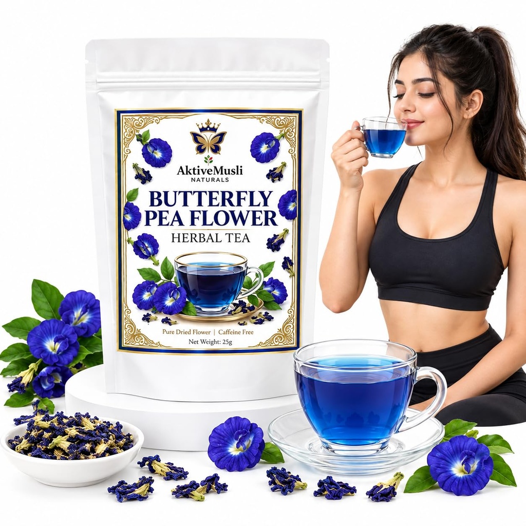 Butterfly pea Tea, Supports Hormone & Weight Loss, Caffeine Free Herbal Tea