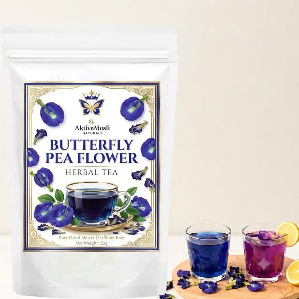 Butterfly Pea Flower Tea | Antioxidant Rich | Caffeine Free Herbal Tea