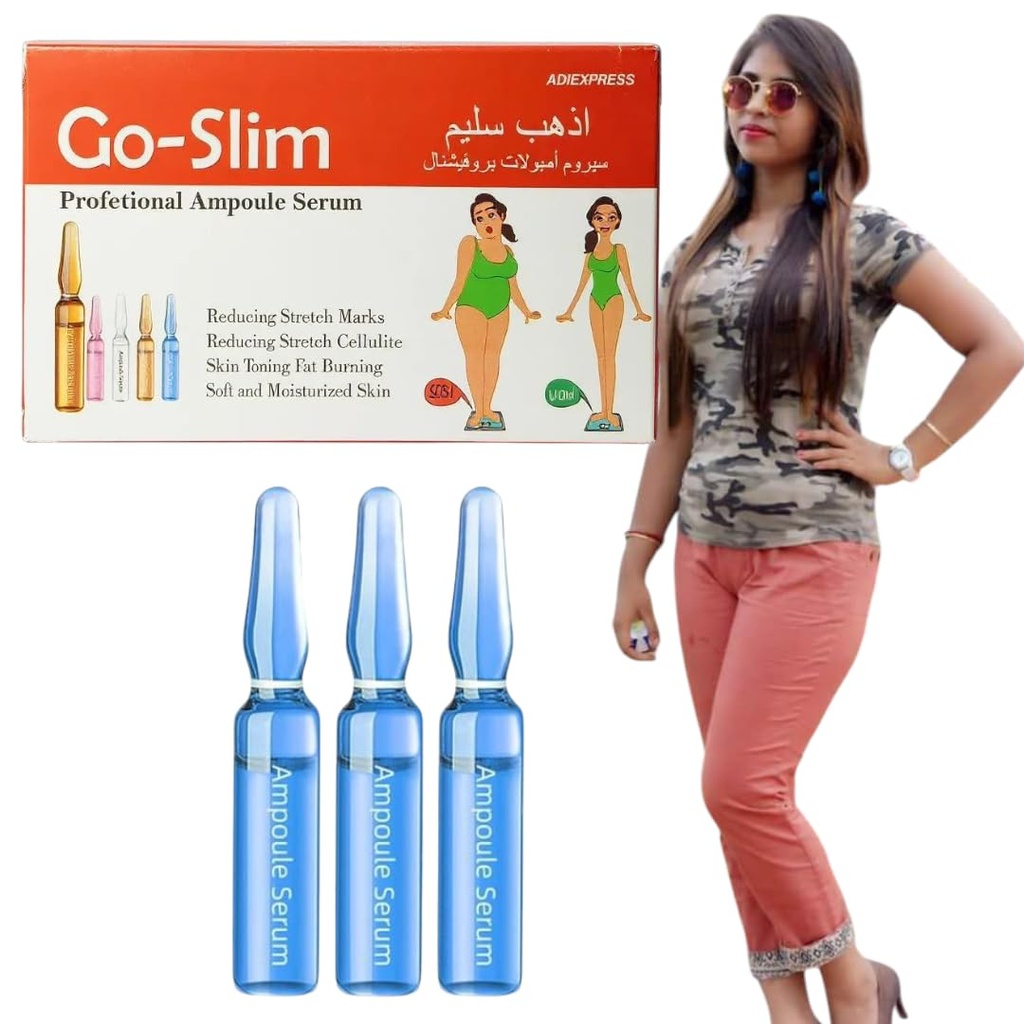 ZeroPathy® 90-Day Body Slimming & Belly Fat Burn 2ml x 10 Ampoule | Anti-Cellulite, Skin Elasticity, Metabolism Booster for Men & Women | Natural Ayurvedic Treatment