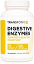 TransformHQ Digestive Enzyme Supplement (120 Kapseln) - 16 Enzyme, Unterstützt gesunde Verdauung