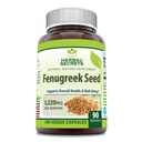 Herbal Secrets Fenugreek Seed 1.220 Mg Supplemento | 180 Veggie Capsule | Non-GMO | Gluten Free | Made in USA