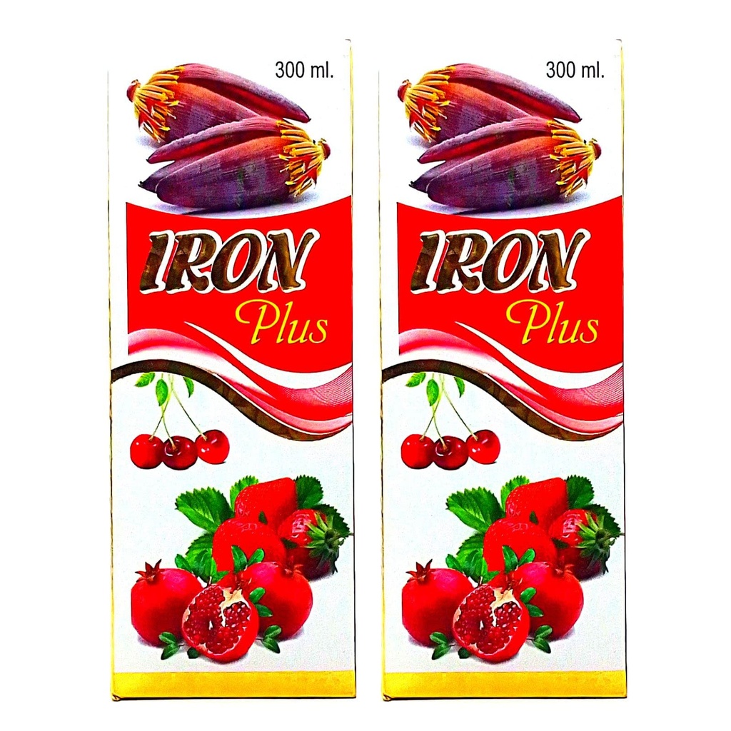 Buy Ayurvedic IRON Plus Syrup for iron defficiency.(Pack of 2)