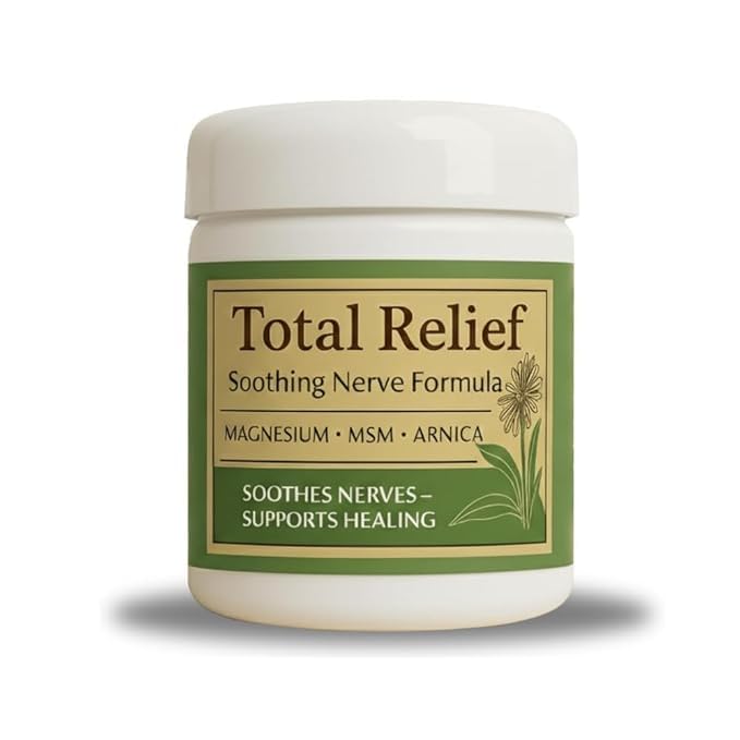 Total Relief Magnesium Cream for Nerves for Joint & Muscle Pain Relief | Fast-Absorbing MSM & Arnica Cream For Back, Neck, Knee & Leg 100% Safe Formula Muscle Pain Relief