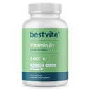 BESTVITE Vitamine D 2000 UI (240 gélules) - Pas de stéarate - Non OGM - Sans gluten